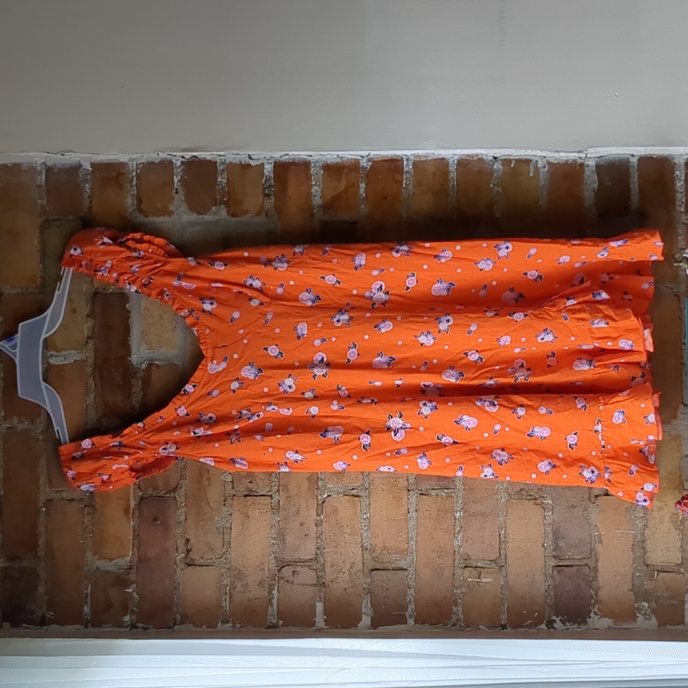 Free People - Orange Fruit Dress